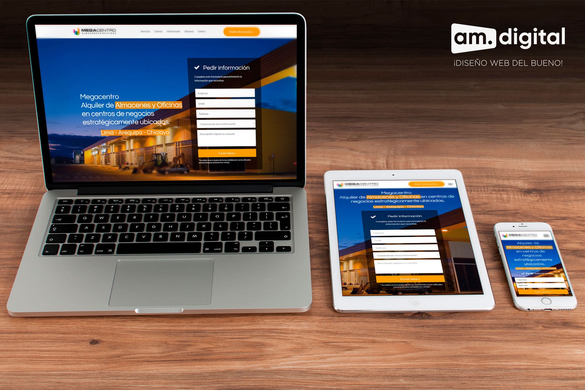 Creación de Página web responsive para megacentro en Arequipa